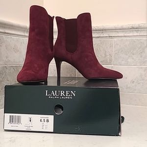 Lauren Ralph Lauren Burgundy Boot
